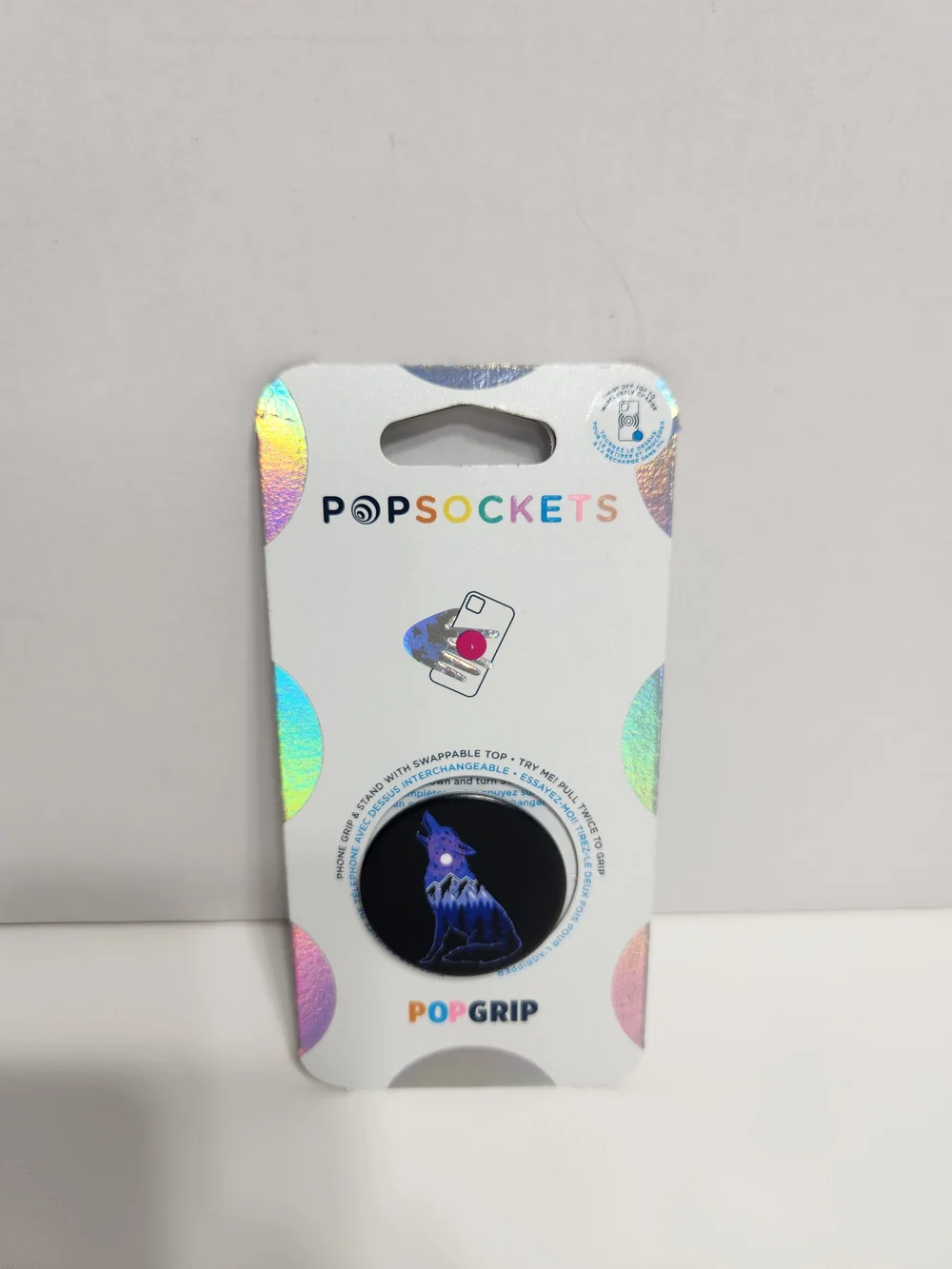 Popsockets PopGrip Phone Grip - Blue Wolf Design